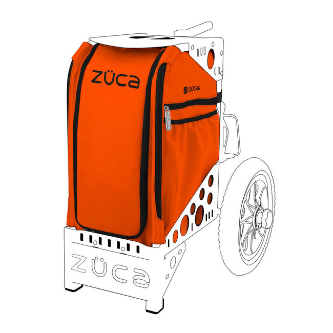 ZÜCA Disc Golf Tasche, Orange mit Zubehörtasche