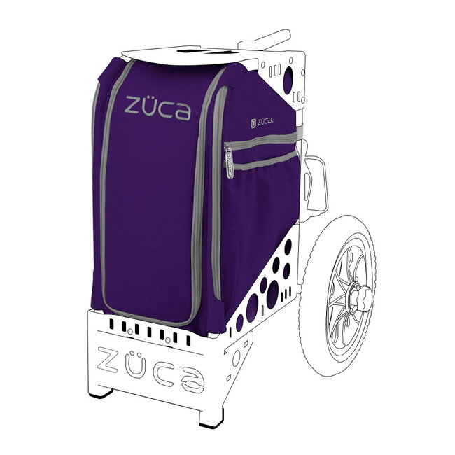 ZÜCA Disc Golf Bag, Purple w/accessory Pouch