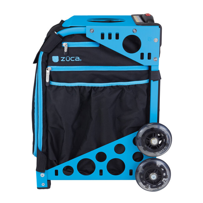 ZÜCA XO Schwarz/Blau – Sport-Rollkoffer mit Sitz