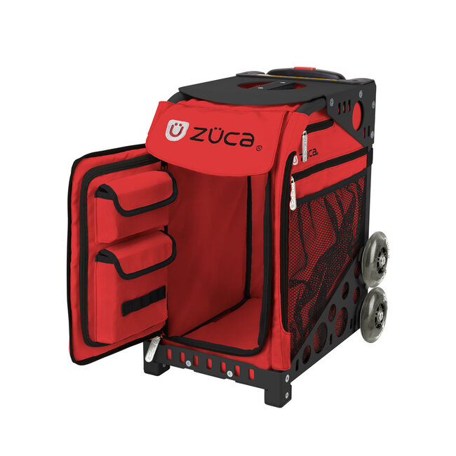 ZÜCA Chili – Red Rolling Sports & School Bag with Seat