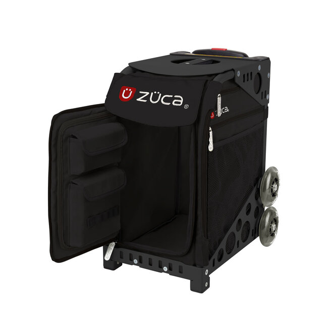 ZÜCA Obsidian – Sac de sport et d’école noir à roulettes avec siège
