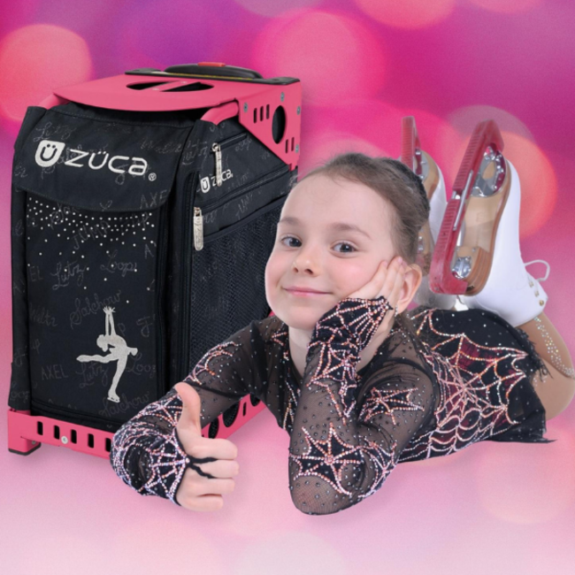 ZÜCA Mystic – Zwarte Sport- & Schooltas op Wielen met Zitplek