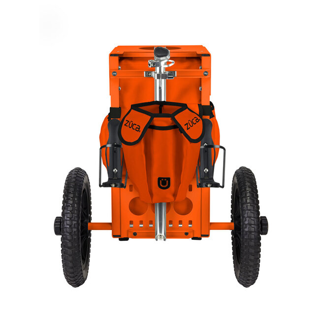 ZÜCA Disc Golf Cart, Orange w/accessory Pouch