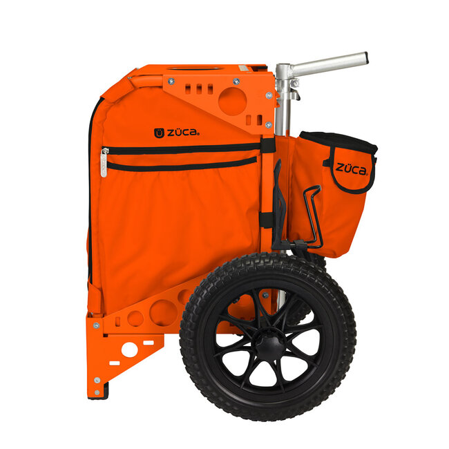 ZÜCA Disc Golf Cart, Orange met accessoire pouch