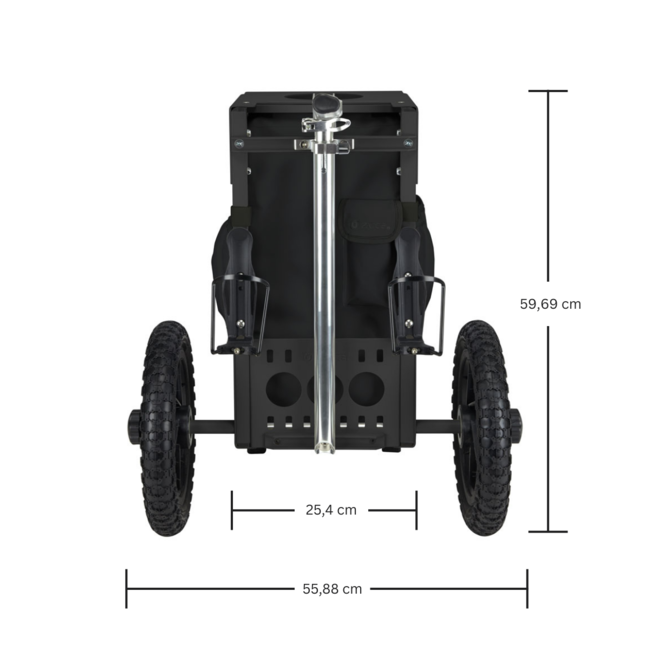 ZÜCA Disc Golf Cart, Indigo w/accessory Pouch