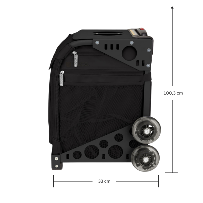 ZÜCA Cornhole Sport Trolley – Zwarte Tas op Wielen met ACL-logo