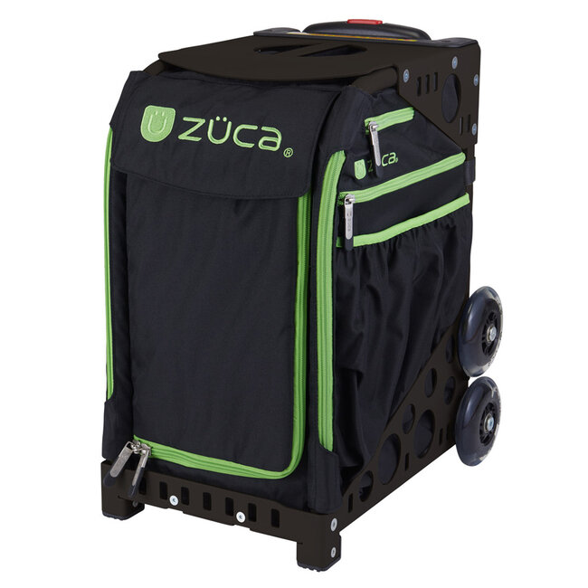 ZÜCA XO Noir/Vert – Sac de sport à roulettes avec siège