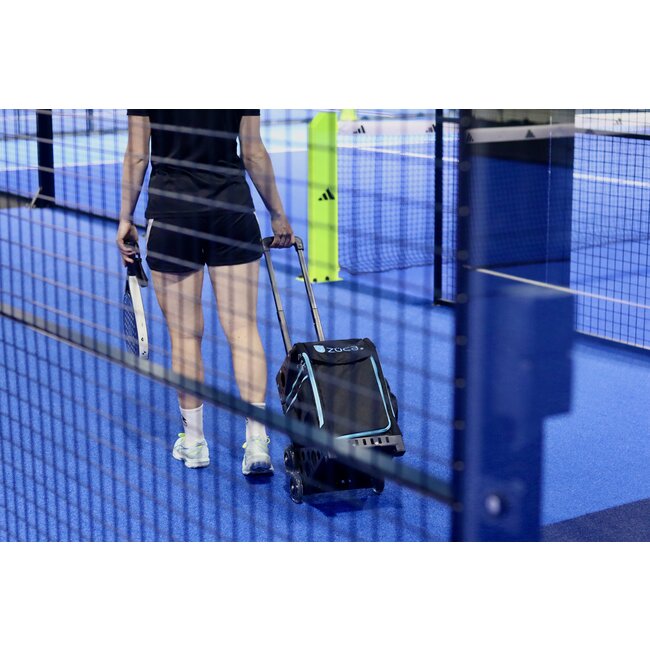 ZÜCA XO Tas Zwart/Blauw – Sportrolkoffer met Zitplek