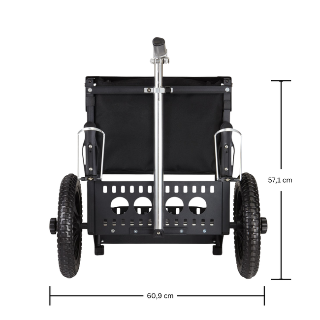 ZÜCA Transit Disc Golf Trolley Schwartz /  Matt-Schwarz