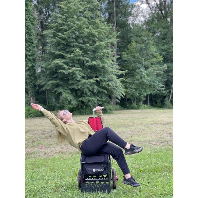 ZÜCA Transit Disc Golf Cart Black/Charcoal Gray