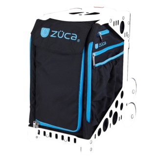 ZÜCA Sac Intérieur XO – Noir avec Bordure Bleue (Housse pour Sac de Sport à Roulettes)