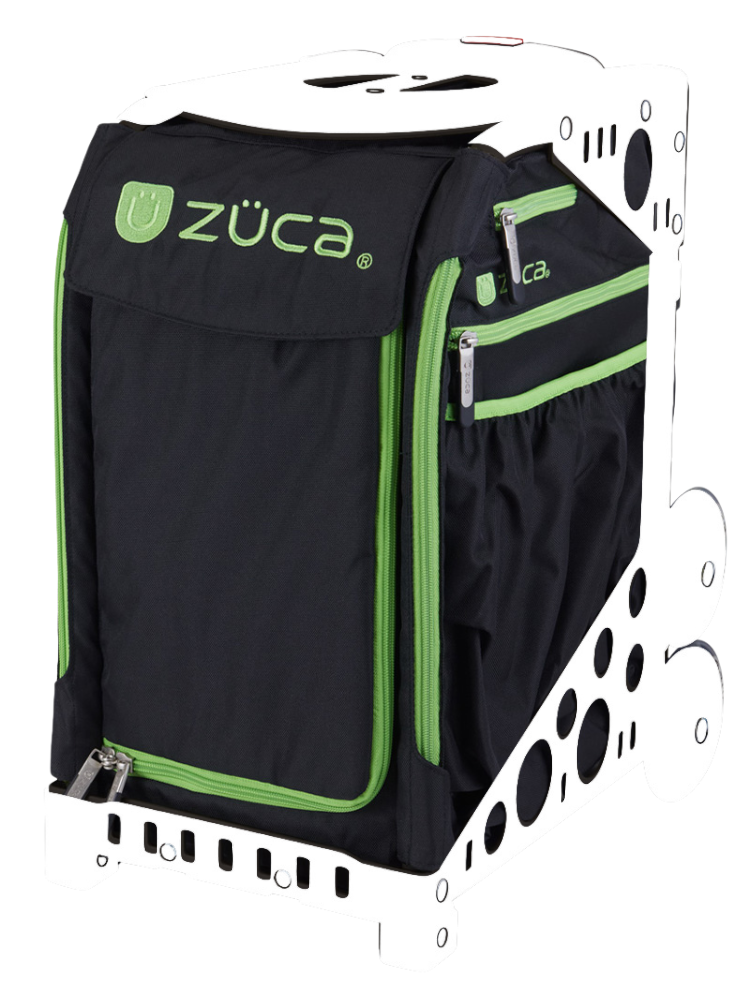 ZÜCA XO Insert Bag Black/Green – Inner Bag for ZÜCA Rolling Sports