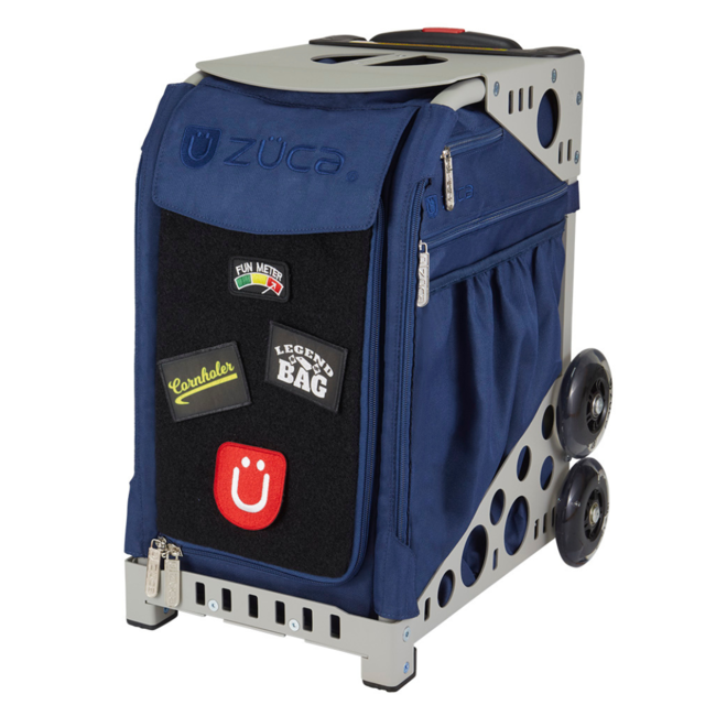 ZÜCA Cornhole Sport Trolley – Sac Bleu Marine à Roulettes