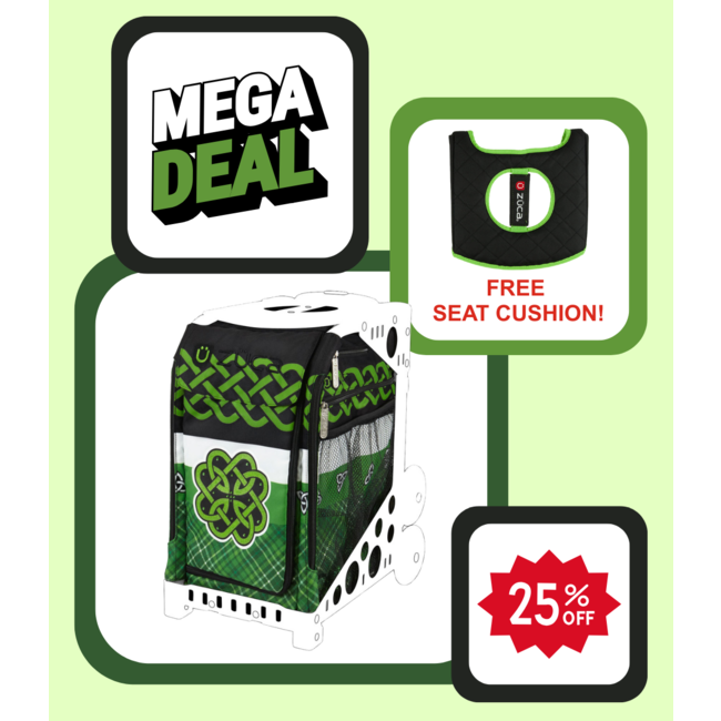 ZÜCA Sac Intérieur Celtic – 25% de Réduction + Coussin d’Assise Offert