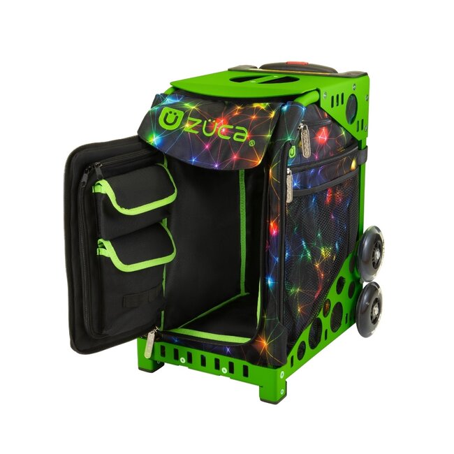 ZÜCA Neon Spark – Sport- & Schooltas op Wielen met Zitplek + Lunchbox