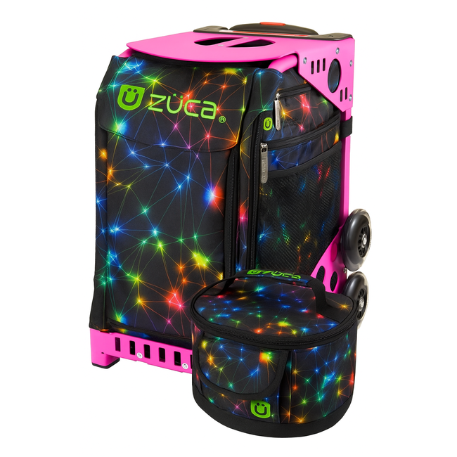 ZÜCA Neon Spark – Sport- & Schooltas op Wielen met Zitplek + Lunchbox