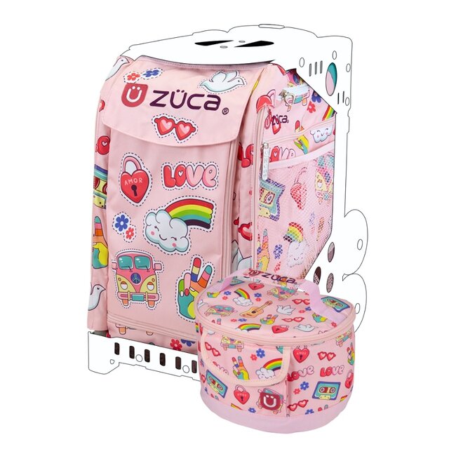ZÜCA Sport Insert Bag – Groovy Vibes with Lunchbox | Fits ZÜCA Frame