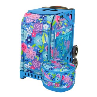 ZÜCA Floral Breeze – Rolling School & Sports Bag with Seat + Lunchbox