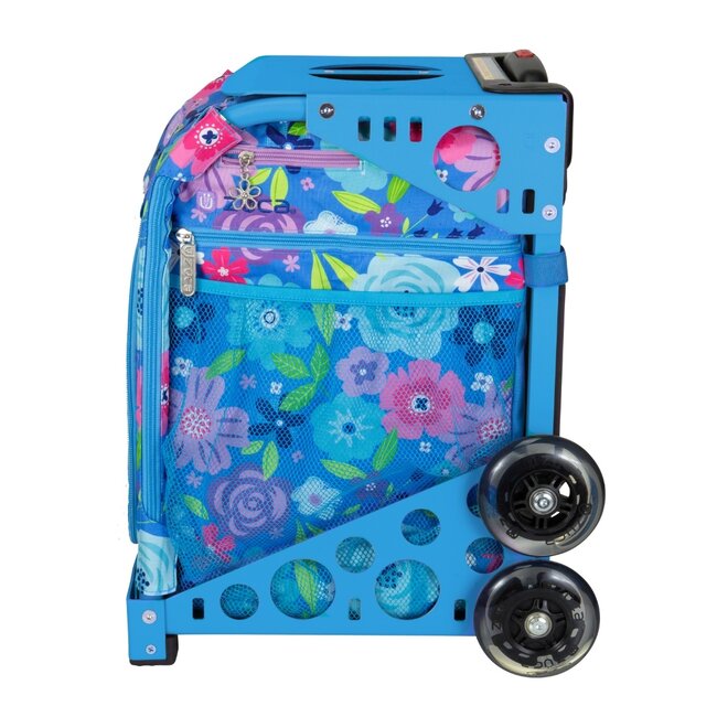 ZÜCA Floral Breeze – Rolling School & Sports Bag with Seat + Lunchbox