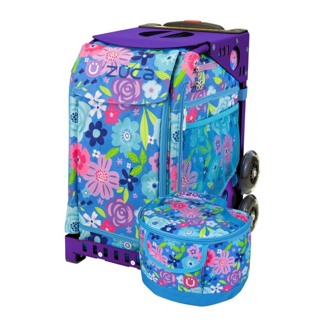 ZÜCA Floral Breeze – Sac École & Sport à Roulettes avec Siège + Lunchbox