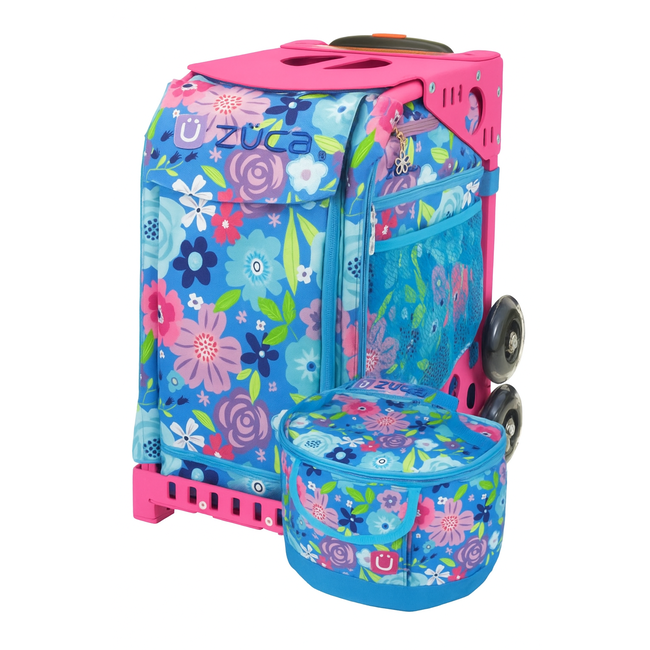 ZÜCA Floral Breeze – Sac École & Sport à Roulettes avec Siège + Lunchbox