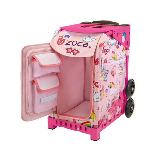 ZÜCA Groovy Vibes – Rolling School & Sports Bag with Seat + Lunchbox