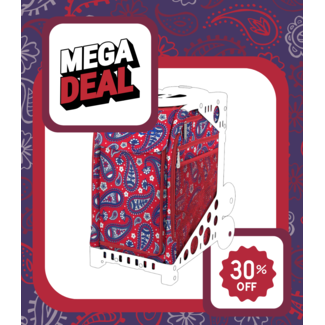 ZÜCA Insert Tas Paisley in Red – 30% Korting