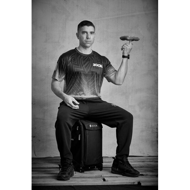 ZÜCA Sac à Roulettes Cornhole Pro Navy/Noir avec Fonction Siège