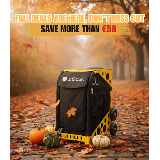 ZÜCA Sport Bag XO Black Bundel Yellow Frame Flashing Wheels