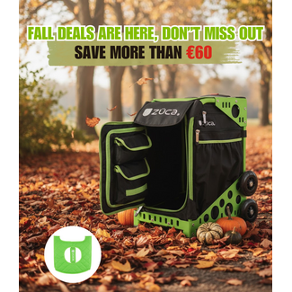 ZÜCA Sport Bag XO Green Bundel met Matching Seat Cushion