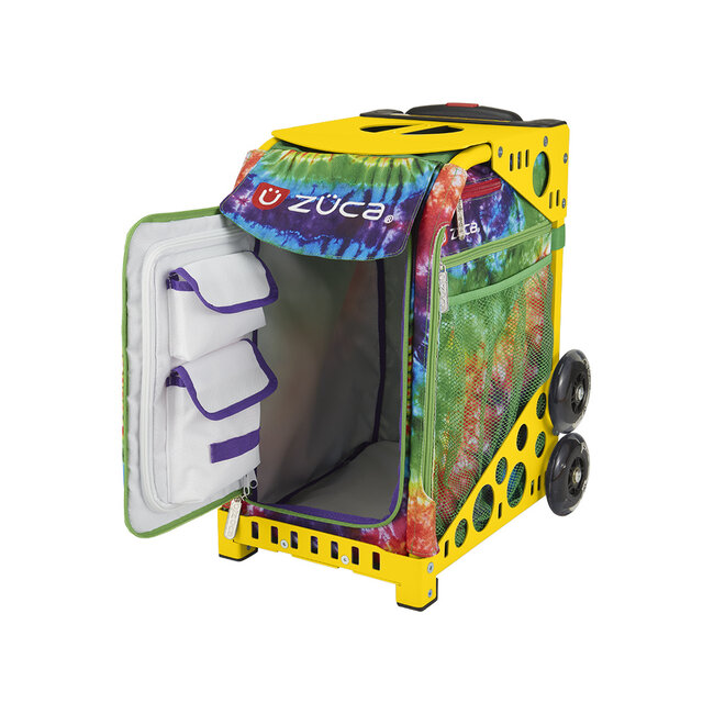 ZÜCA Sport Bag Tie Dye Love Cadre Jaune avec Tag-A-Long Violet
