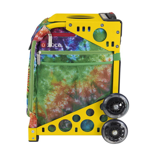 ZÜCA Sport Bag Tie Dye Love Cadre Jaune avec Tag-A-Long Violet