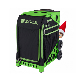 ZÜCA XO Black/Green – Rolling Sports Bag with Seat