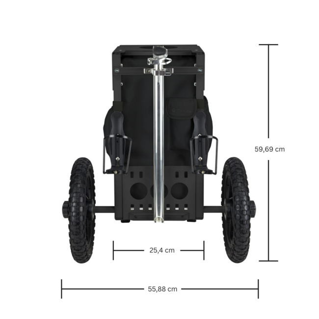 ZÜCA Disc Golf Cart, Gunmetal