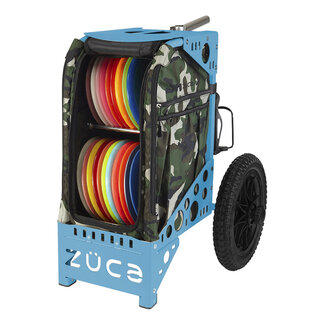 ZÜCA DG Pro Bundel 2026 Disc Golf Cart Camo Blue