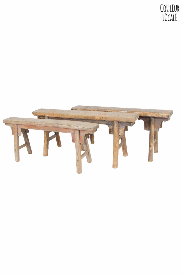 Smal vintage bankje, olm