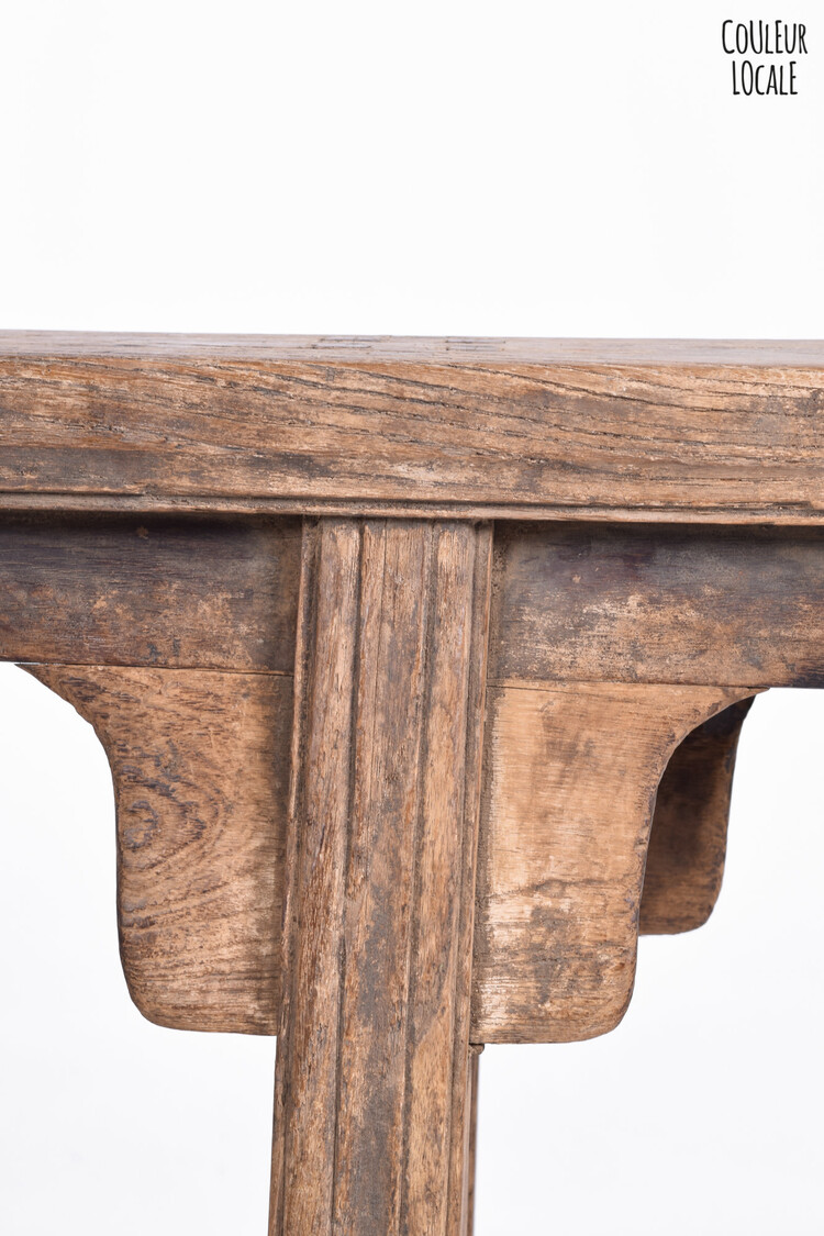 Small vintage bench, elm