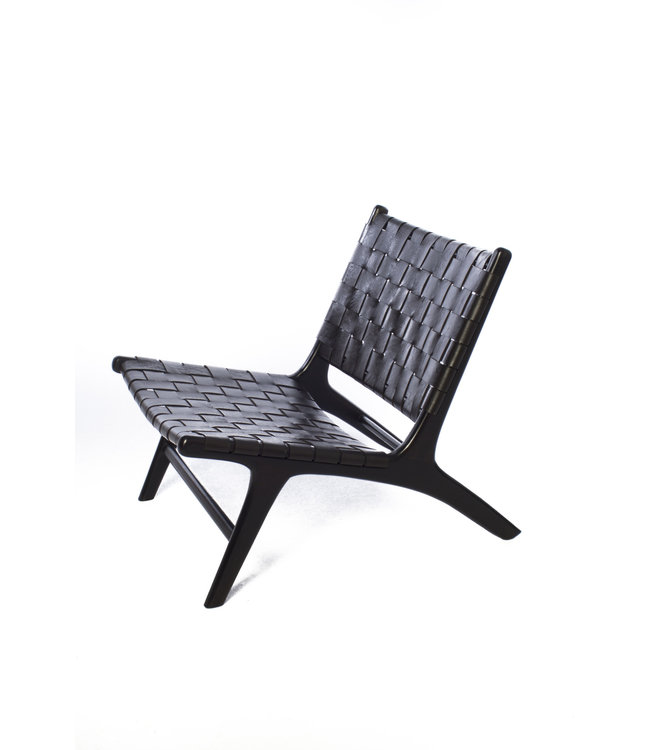 Black Wicker Lounge Chairs - canvas-felch
