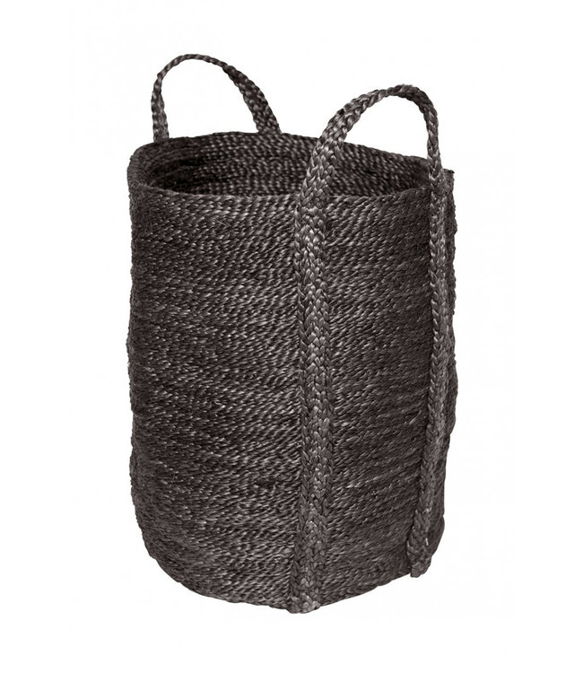 The Dharma Door Laundry jute basket - charcoal