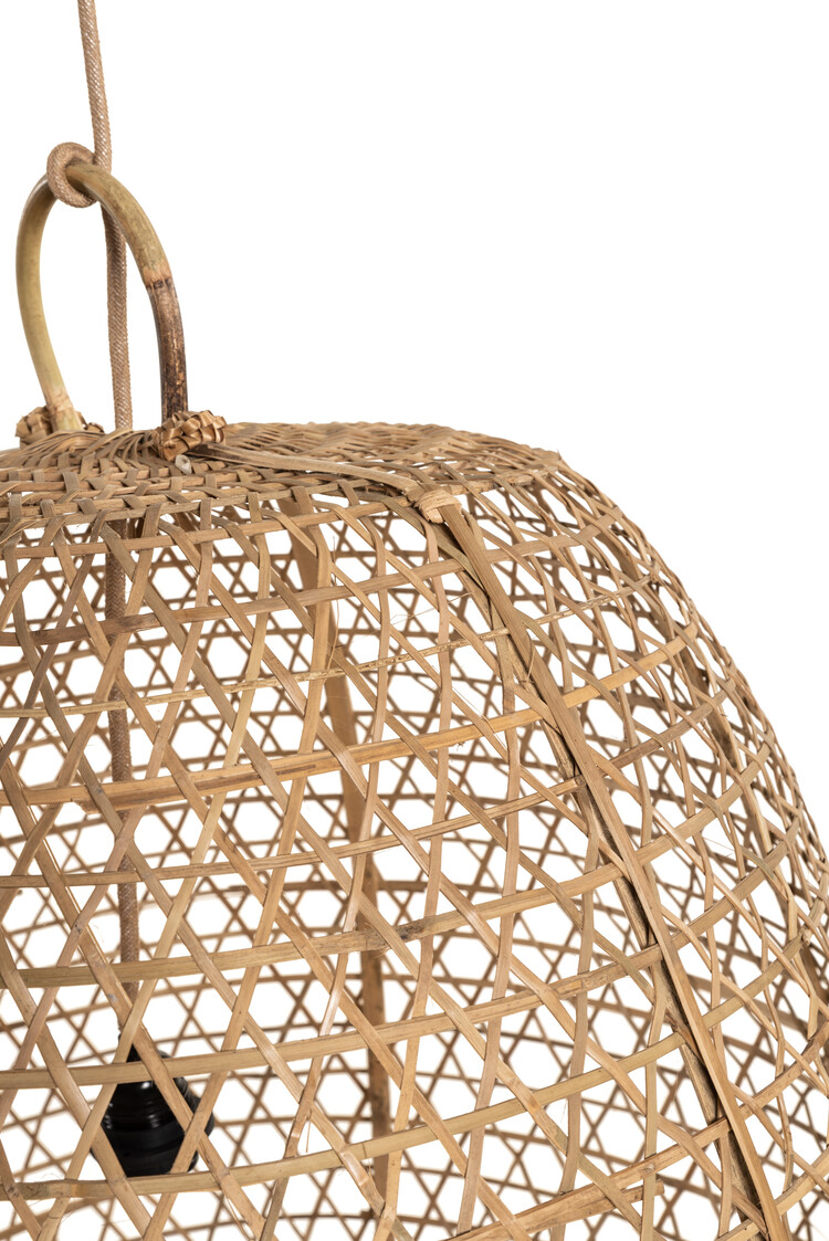 Bamboo basket lampshade