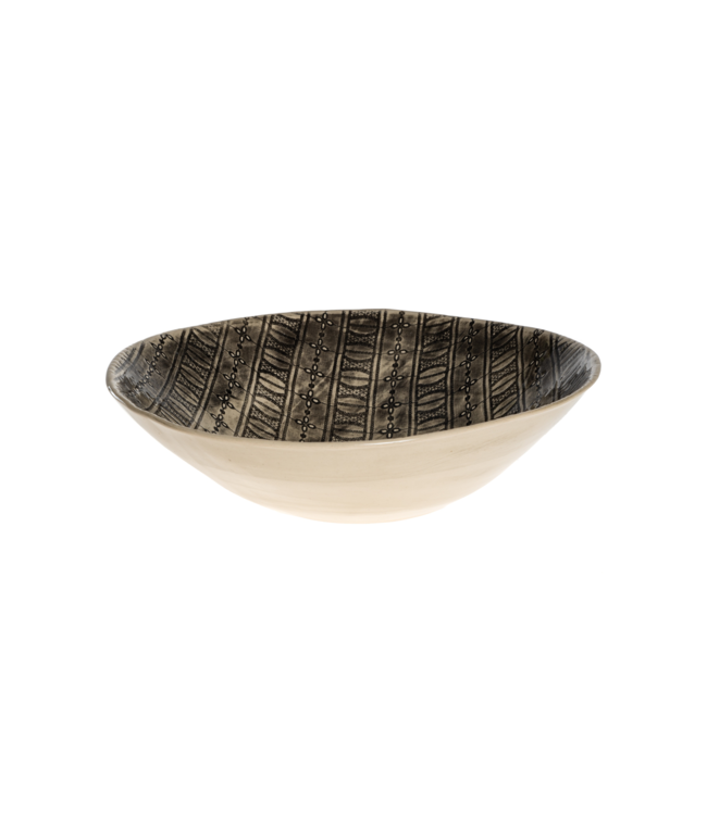 Wonki Ware Salad bowl L - pattern