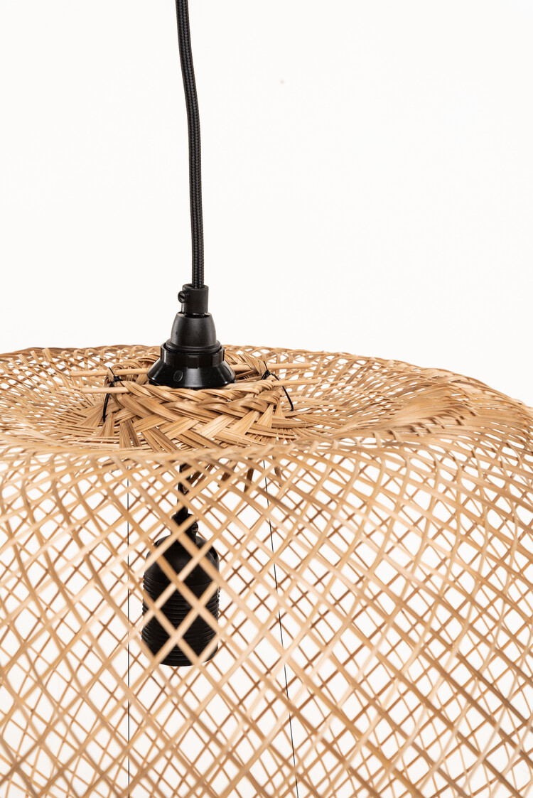 Bamboe lamp rond