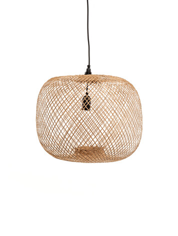 Bamboe lamp rond