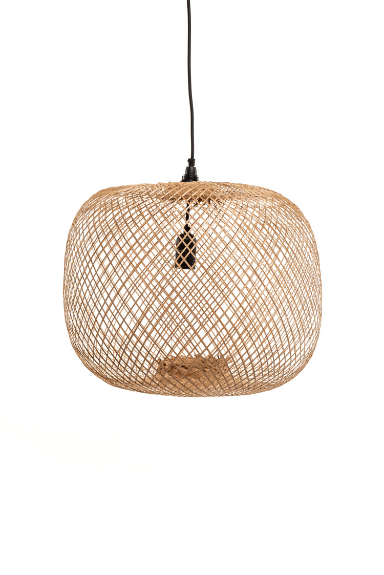 Bamboe lamp rond