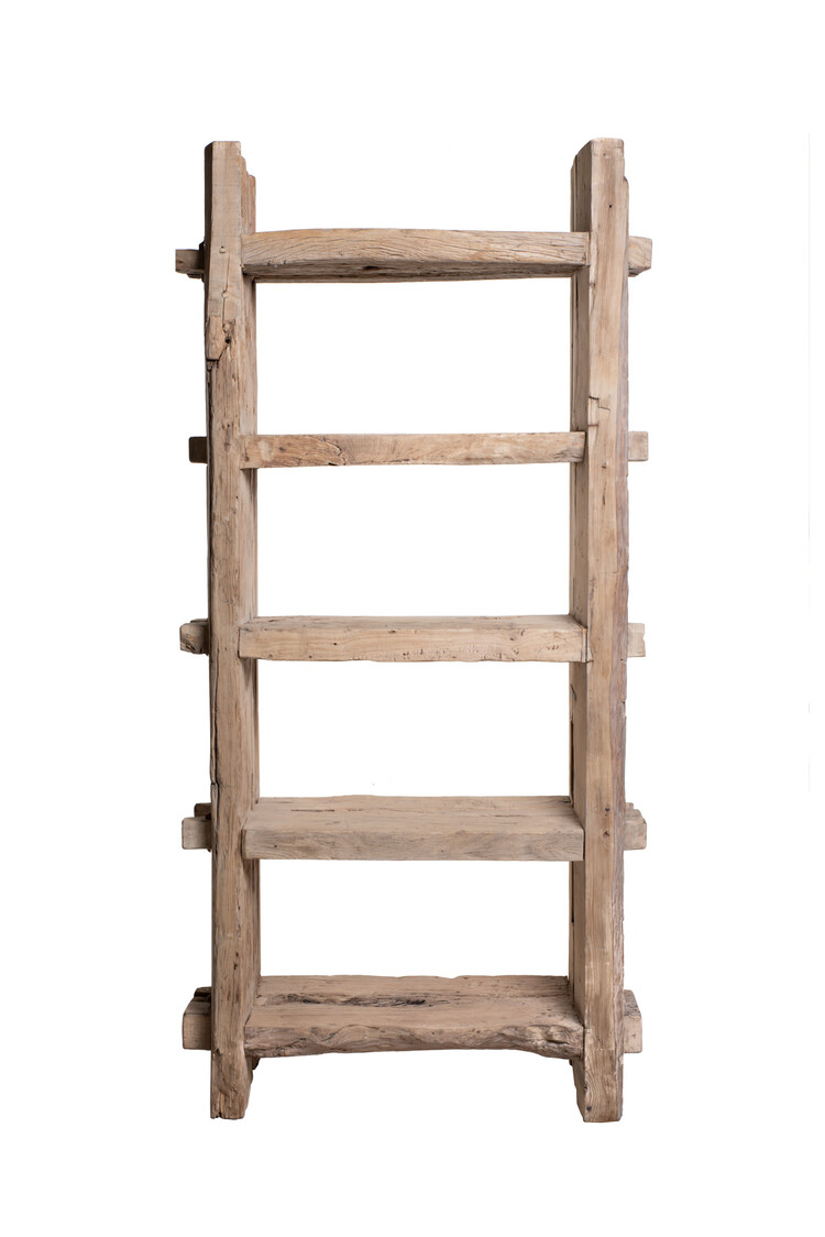 Robust rack, weathered elm