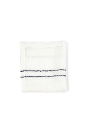 Libeco West hinder napkin - oyster stripe