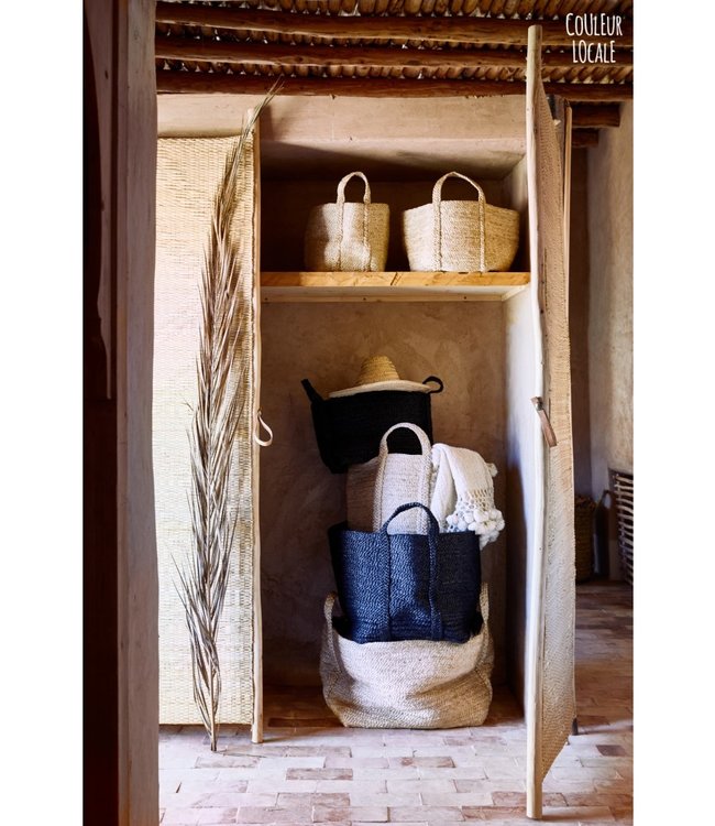 Couleur Locale • Laundry jute basket charcoal • Couleur Locale