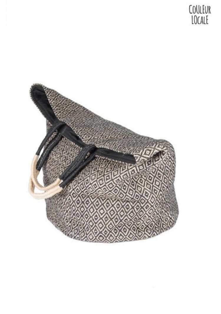 The Dharma Door Jute shopper - black diamond