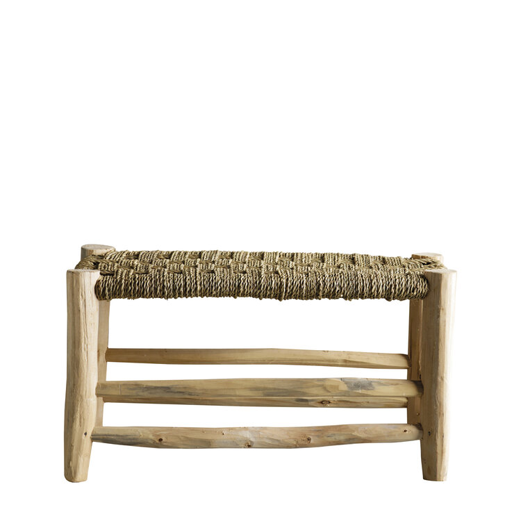 Tine K Home Stool in palmleaf/tree - double - natural