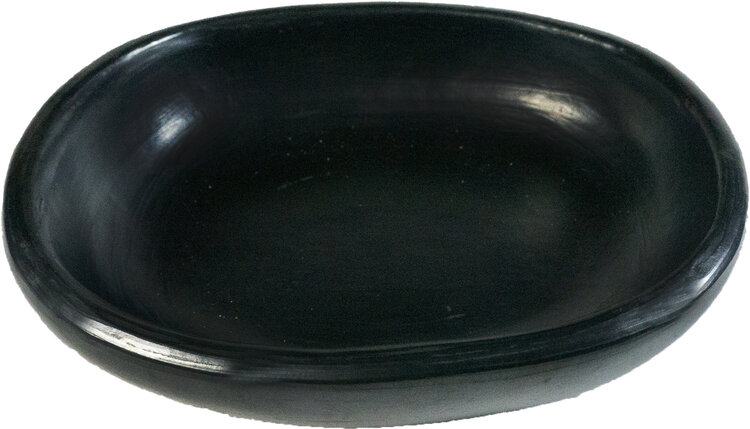Black Pottery Vierkant bord